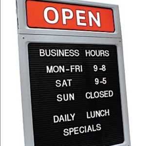 Costo upscale Open & Closed Sign Letter Board Sign